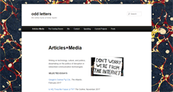 Desktop Screenshot of oddletters.com